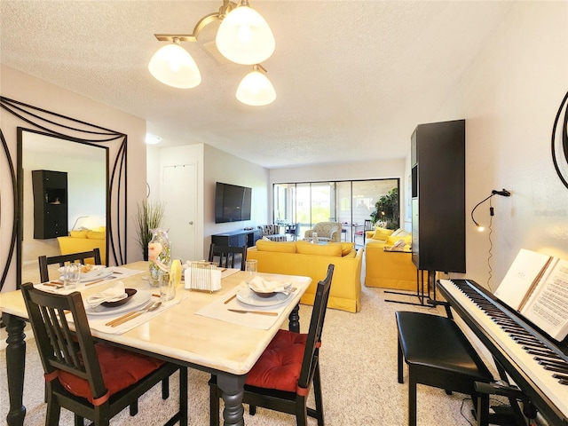 1500 Sunset Rd Unit C7, Tarpon Springs, FL 34689 - dining room featuring a textured ceiling and light colored carpet