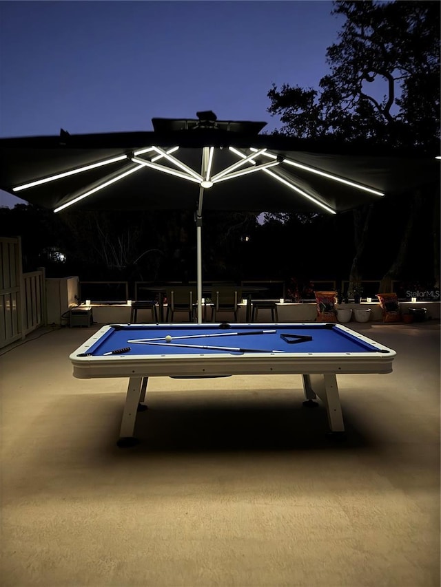 220 Belleview Blvd Unit 104, Belleair, FL 33756 - rec room featuring billiards table and carpet