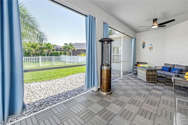 view of sunroom / solarium