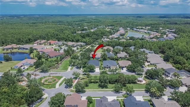 20537 Lace Cascade Rd, Land O Lakes, FL 34637 - view of property location with a forest, nearby suburban area, and a large body of water