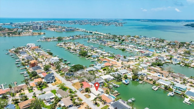 7889 3rd Ave S, Saint Petersburg, FL 33707 - aerial view of property's location with a large body of water