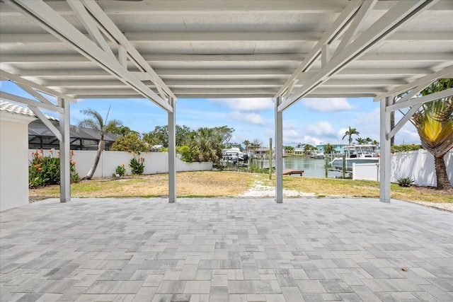 7889 3rd Ave S, Saint Petersburg, FL 33707 - view of patio featuring a water view