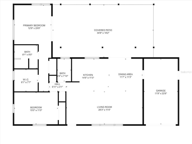 7889 3rd Ave S, Saint Petersburg, FL 33707 - floor plan / room layout