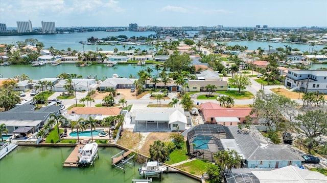 7889 3rd Ave S, Saint Petersburg, FL 33707 - aerial view of residential area featuring a large body of water