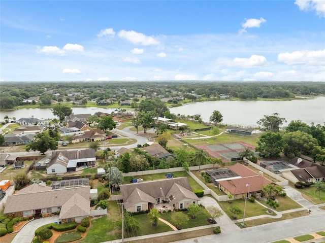 2906 Beagle Pl, Seffner, FL 33584 - drone / aerial view featuring a residential view and a water view