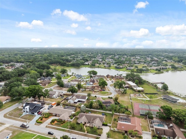 2906 Beagle Pl, Seffner, FL 33584 - drone / aerial view with a water view and a residential view