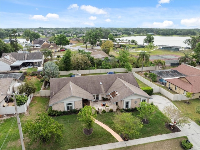 2906 Beagle Pl, Seffner, FL 33584 - aerial view featuring a water view and a residential view