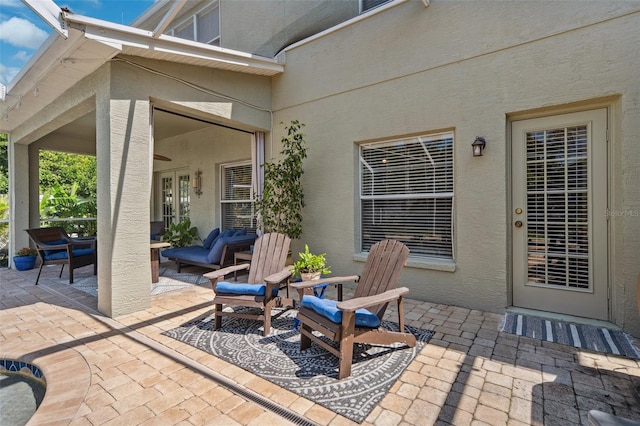 11519 Cypress Reserve Dr, Tampa, FL 33626 - view of patio with french doors