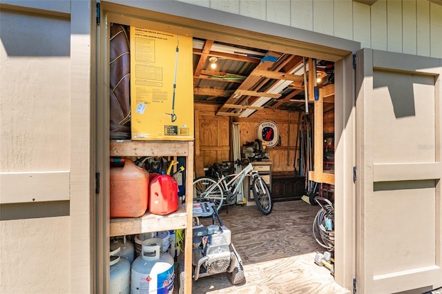 view of storage