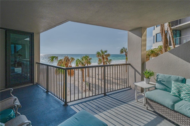 1600 Gulf Blvd Unit 212, Clearwater Beach, FL 33767 - balcony with a beach view and a water view