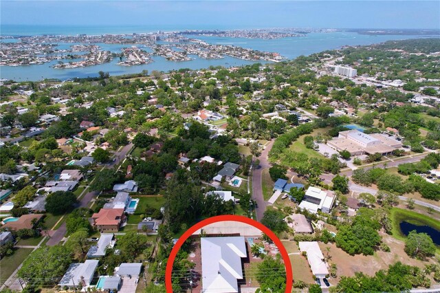 6920 Bougainvilla Ave S, Saint Petersburg, FL 33707 - aerial view with a water view