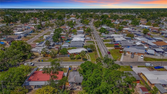 aerial view featuring a residential view
