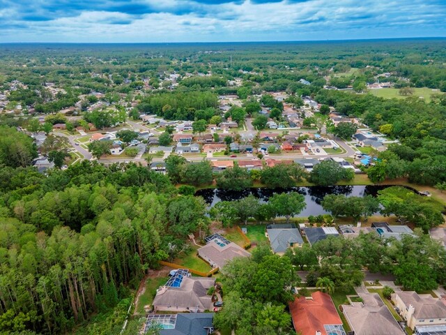 3728 Cypress Meadows Rd, Tampa, FL 33624 - aerial view of residential area with a forest and a nearby body of water