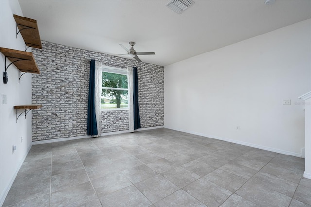 3844 Silverlake Way, Wesley Chapel, FL 33544 - empty room featuring ceiling fan and baseboards