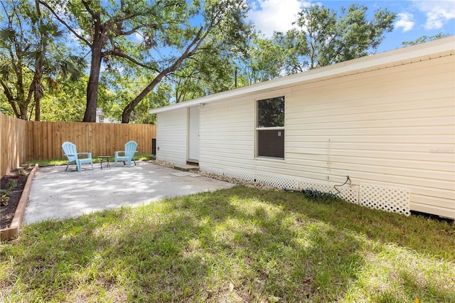 view of patio / terrace featuring a fenced backyard