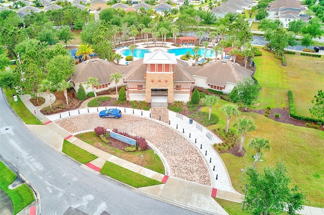 15410 Quail Woods Pl, Ruskin, FL 33573 - bird's eye view with a residential view