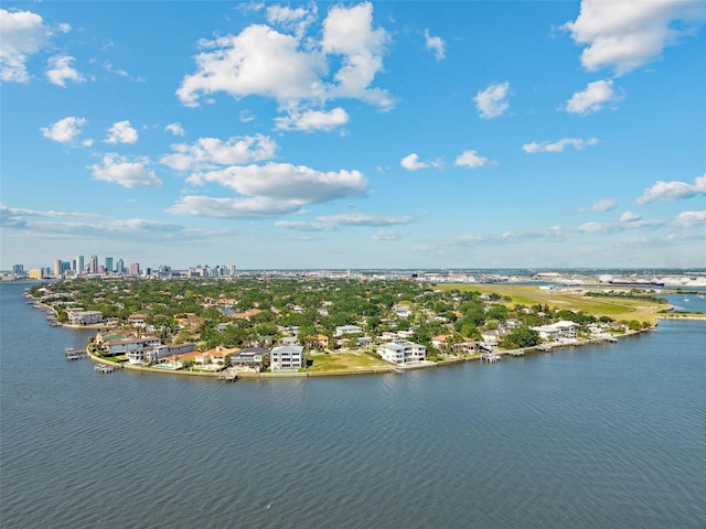 90 Martinique Ave, Tampa, FL 33606 - birds eye view of property with a city view and a water view