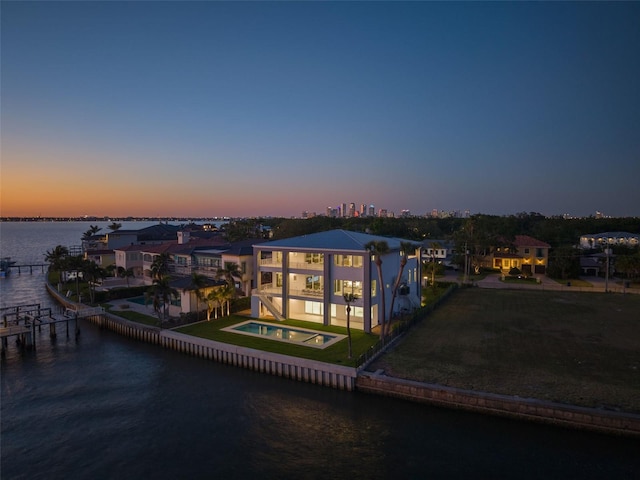 90 Martinique Ave, Tampa, FL 33606 - exterior space with a water view