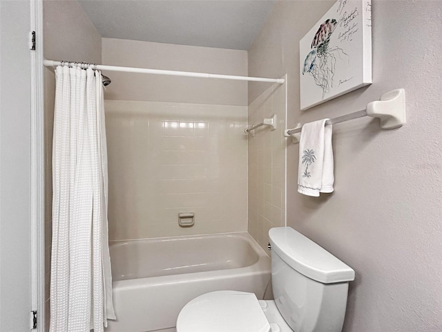 7508 Hollowell Dr, Tampa, FL 33615 - bathroom featuring shower / tub combo with curtain and toilet