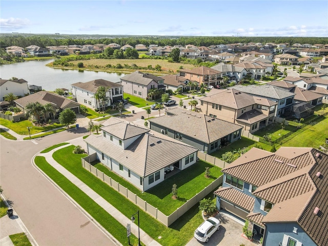 4365 Frontera Ln, Wesley Chapel, FL 33543 - drone / aerial view with a residential view and a water view