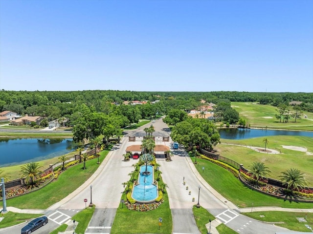 1084 Berkshire Ln, Tarpon Springs, FL 34688 - drone / aerial view of a large body of water and a golf course