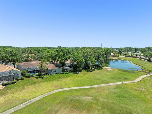 1084 Berkshire Ln, Tarpon Springs, FL 34688 - aerial view of a large body of water and a local golf course