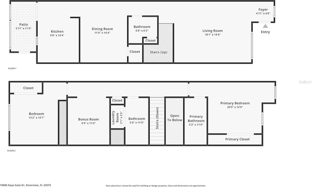 10906 Keys Gate Dr, Riverview, FL 33579 - property floor plan