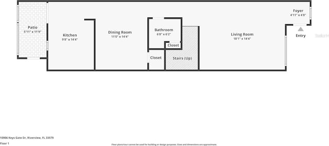 10906 Keys Gate Dr, Riverview, FL 33579 - home floor plan