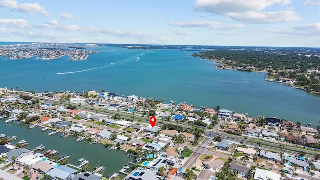 7919 Causeway Blvd S, Saint Petersburg, FL 33707 - view of property location with a nearby body of water and nearby suburban area
