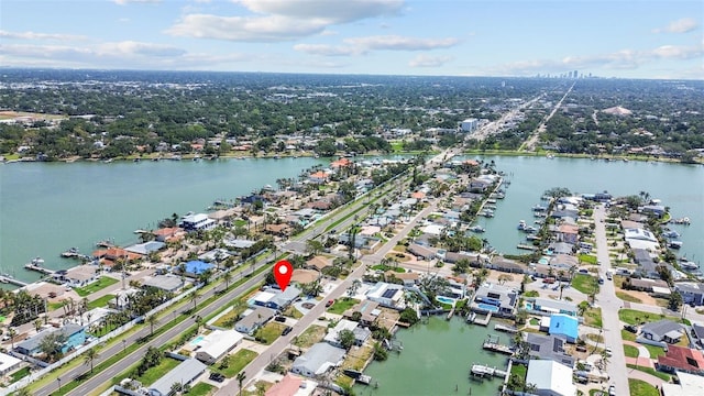 7919 Causeway Blvd S, Saint Petersburg, FL 33707 - view of property location with a nearby body of water and nearby suburban area