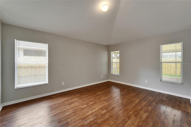 11626 Pure Pebble Dr, Riverview, FL 33569 - spare room featuring dark wood-style flooring, healthy amount of natural light, and baseboards