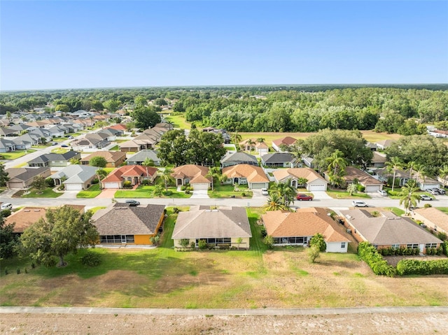 bird's eye view featuring a residential view