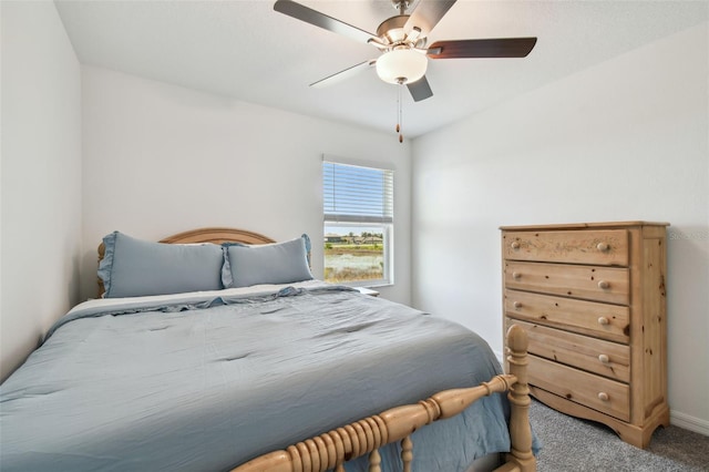 8953 Gallantree Pl, Land O Lakes, FL 34637 - carpeted bedroom featuring ceiling fan and baseboards