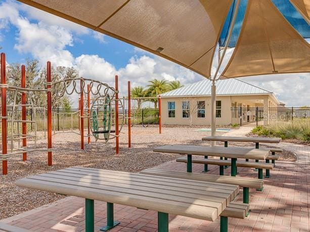 surrounding community featuring fence and playground community