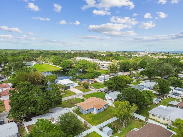 2401 Havana Dr, Clearwater, FL 33764 - drone / aerial view featuring a water view and a residential view
