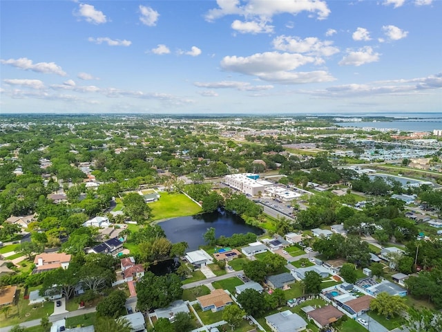 2401 Havana Dr, Clearwater, FL 33764 - birds eye view of property featuring a water view