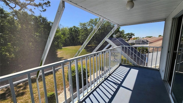 view of balcony