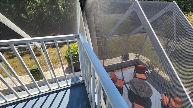 view of balcony