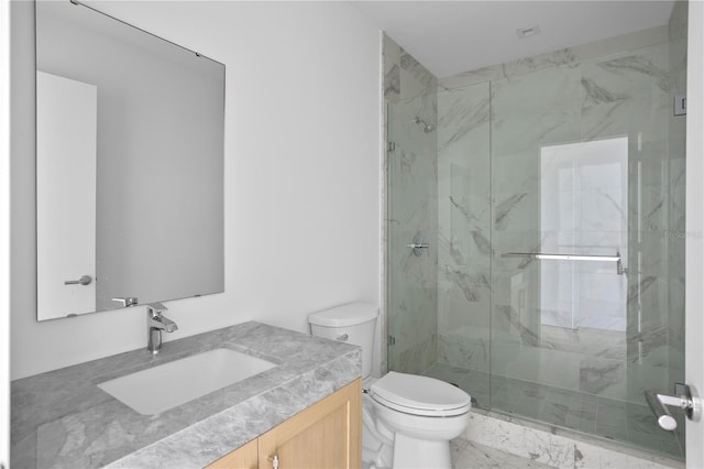 2912 W Santiago St Unit 1401, Tampa, FL 33629 - full bath featuring toilet, a marble finish shower, and vanity