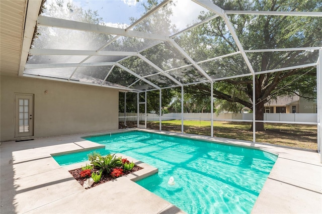 2803 Bent Leaf Dr, Valrico, FL 33594 - view of swimming pool with a patio area and a lanai