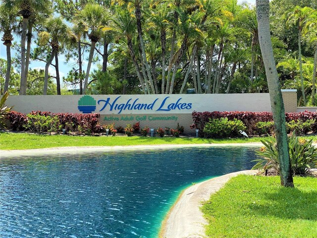 1657 Glengarry Dr, Palm Harbor, FL 34684 - community sign featuring a water view