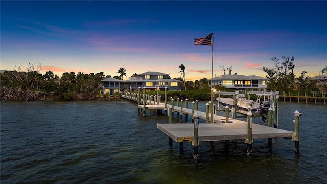 9048 Wharf Ave, Placida, FL 33946 - view of dock with a water view and boat lift