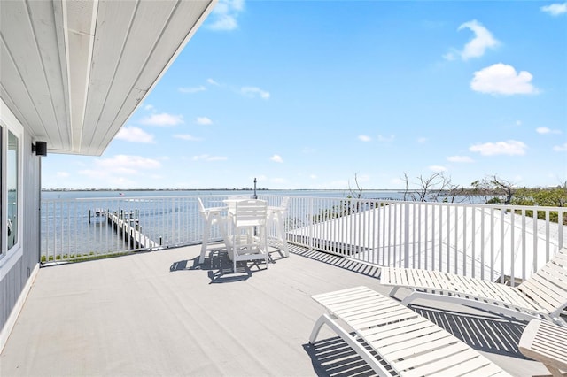 9048 Wharf Ave, Placida, FL 33946 - view of patio featuring a water view