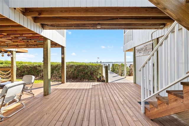9048 Wharf Ave, Placida, FL 33946 - view of wooden terrace