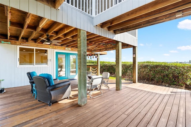 9048 Wharf Ave, Placida, FL 33946 - deck with french doors