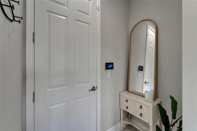 interior space with baseboards