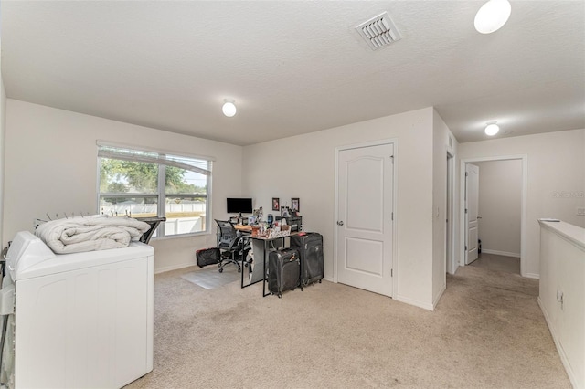 5597 Forest Ridge Dr, Winter Haven, FL 33881 - office space with light colored carpet, washer / clothes dryer, and baseboards