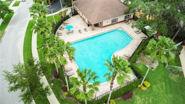10425 Yellow Spice Ct, Riverview, FL 33578 - pool with fence and a patio