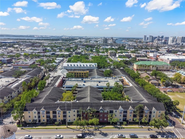 aerial view featuring a view of city