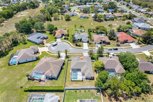 bird's eye view featuring a residential view